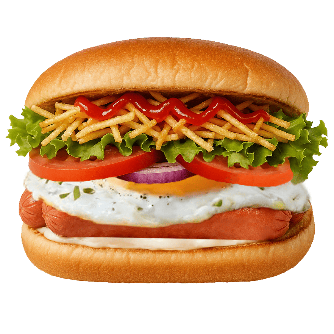 Hot Dog Egg House Burger